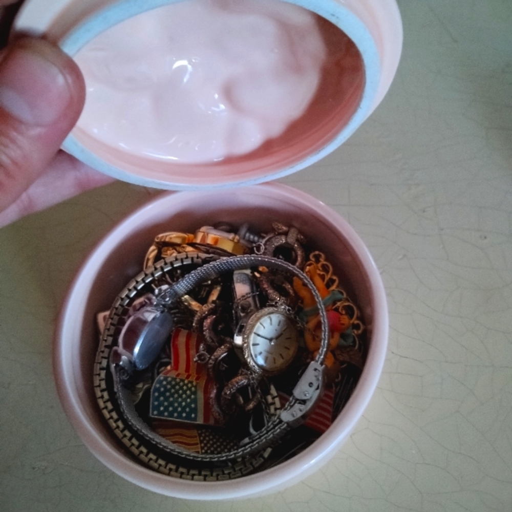 Vintage Fitz and Floyd FF Pink Seashell Trinket Japan